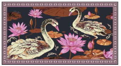 SWAN CASHMERE SCARF - TRIACLE