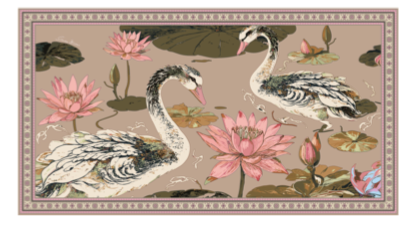 SWAN CASHMERE SCARF - TAUPE
