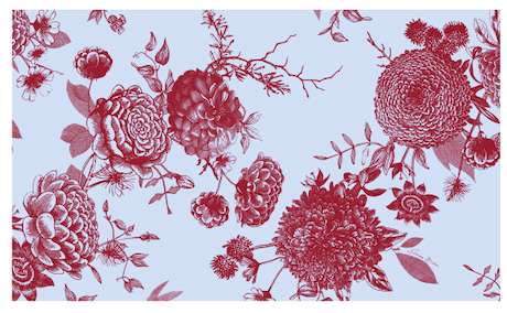 FLOWER EXPLOSION CASHMERE SCARF - LIGHT BLUE