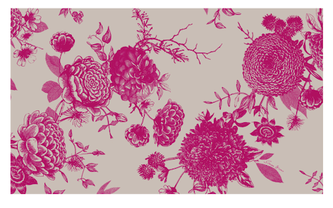 FLOWER EXPLOSION CASHMERE SCARF - WHEAT