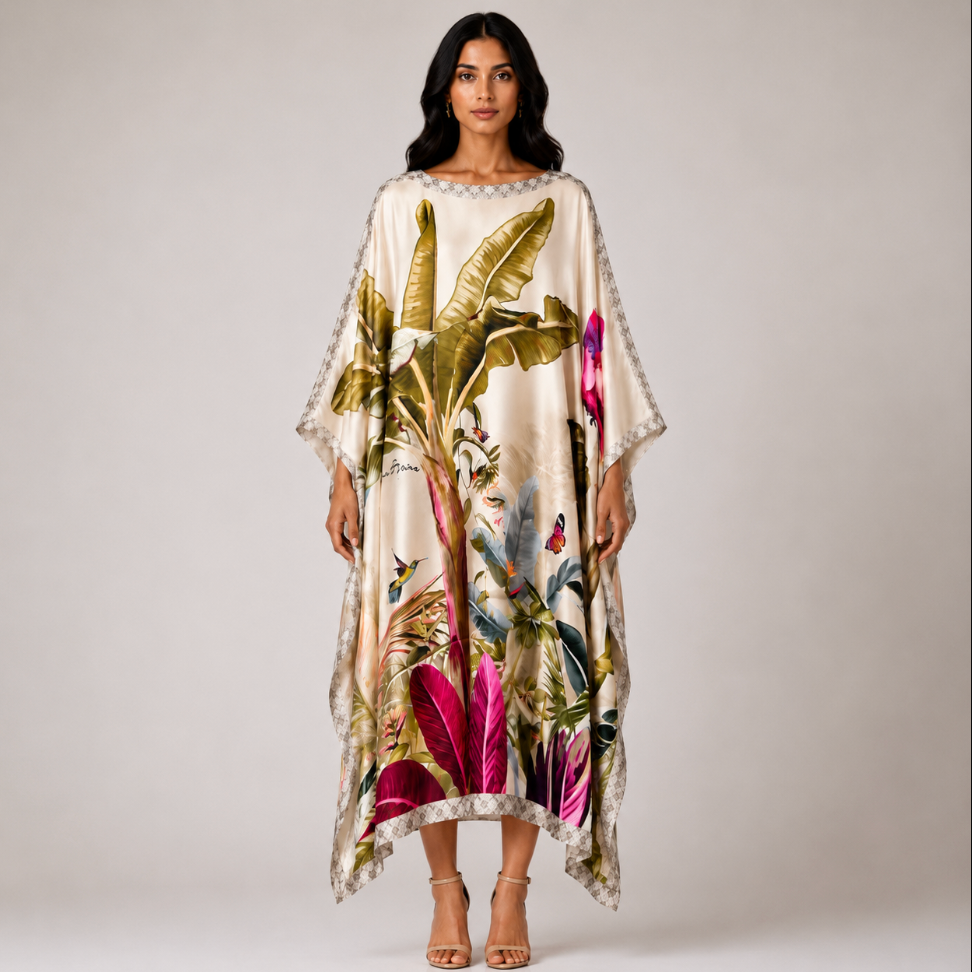 PARADISO SILK TUNIC - TAUPE