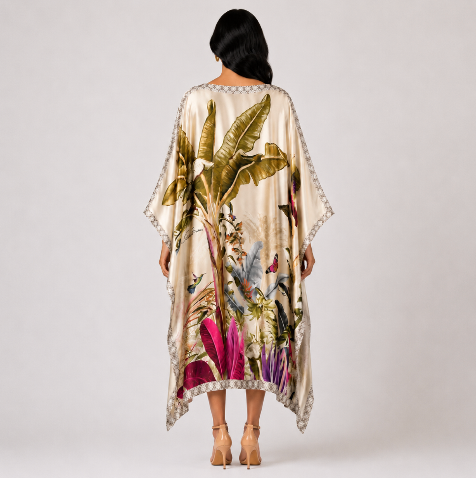 PARADISO SILK TUNIC - TAUPE