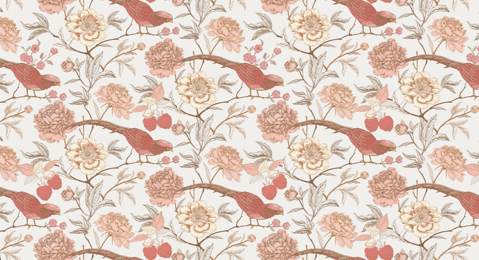 BIRD PARADISE CASHMERE SCARF - OFF WHITE