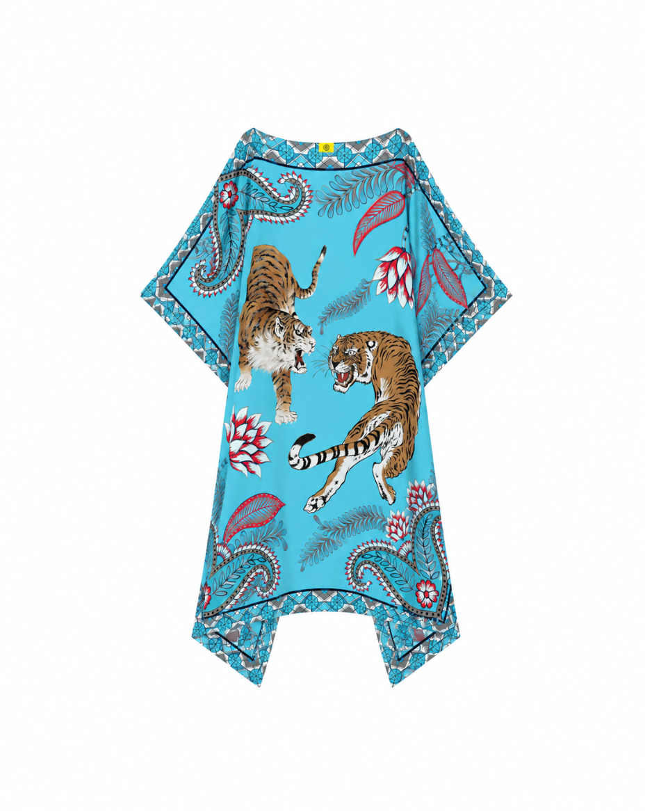 TIGER & JUNGLE SILK TUNIC - CYNE