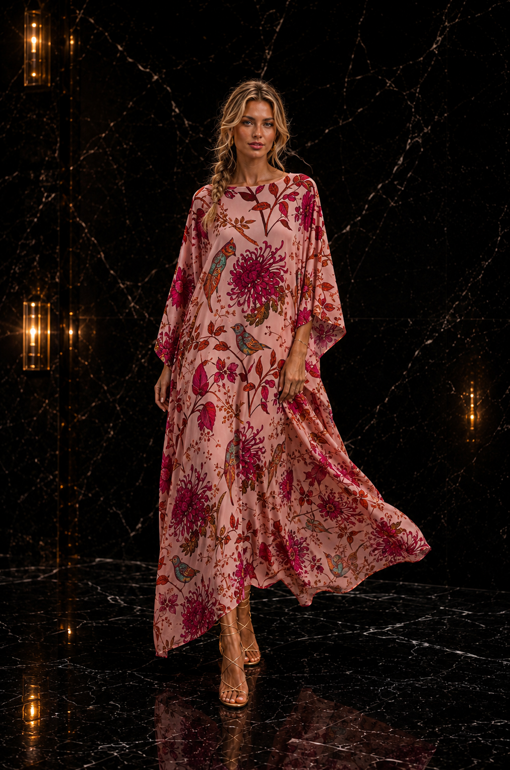 EDEN SILK TUNIC - ROSE