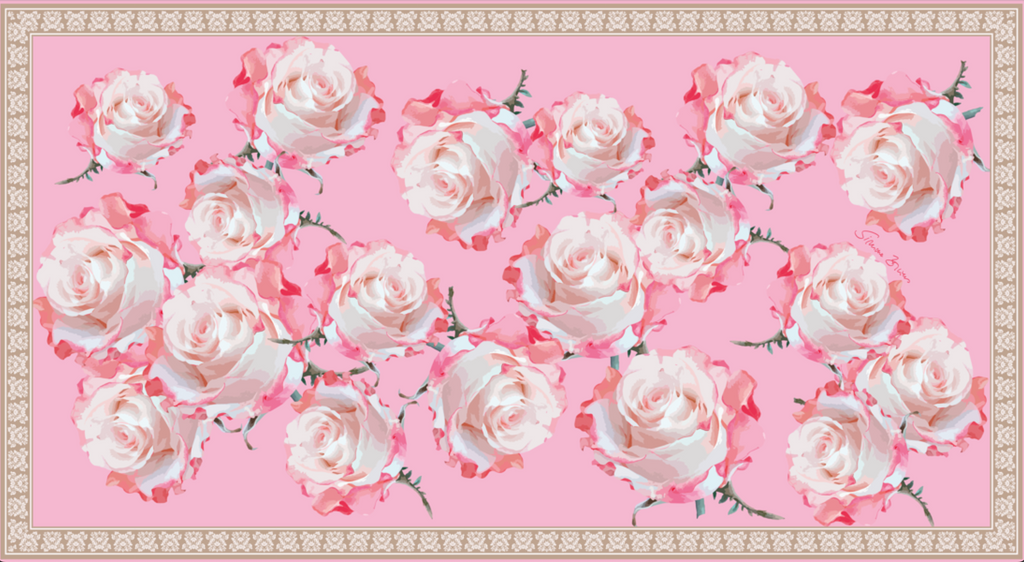 ROSES SILK TUNIC - PINK