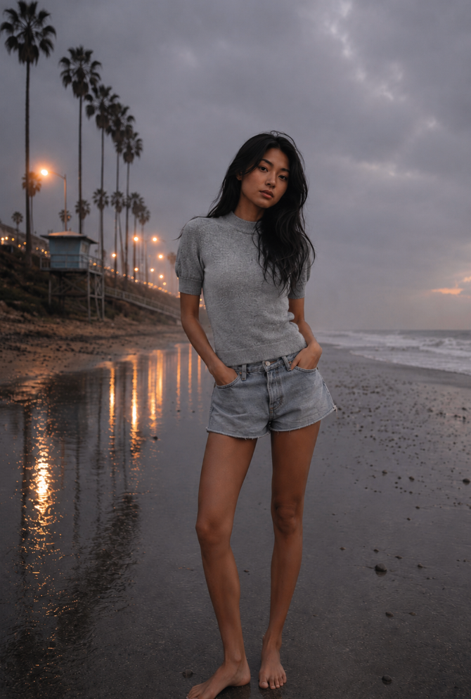BRUSHED CASHMERE SHIRT - GREY