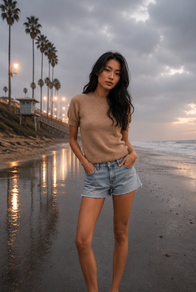 BRUSHED CASHMERE SHIRT - HAYSTACK