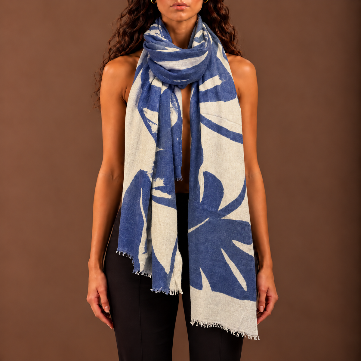 MOSS CASHMERE SCARF - MOON