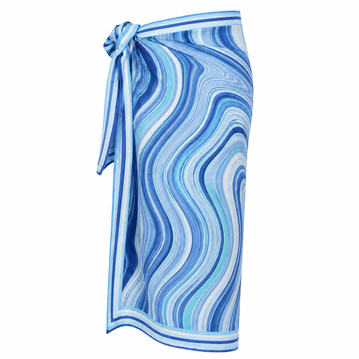 SWIRL  PAREO - BLUE