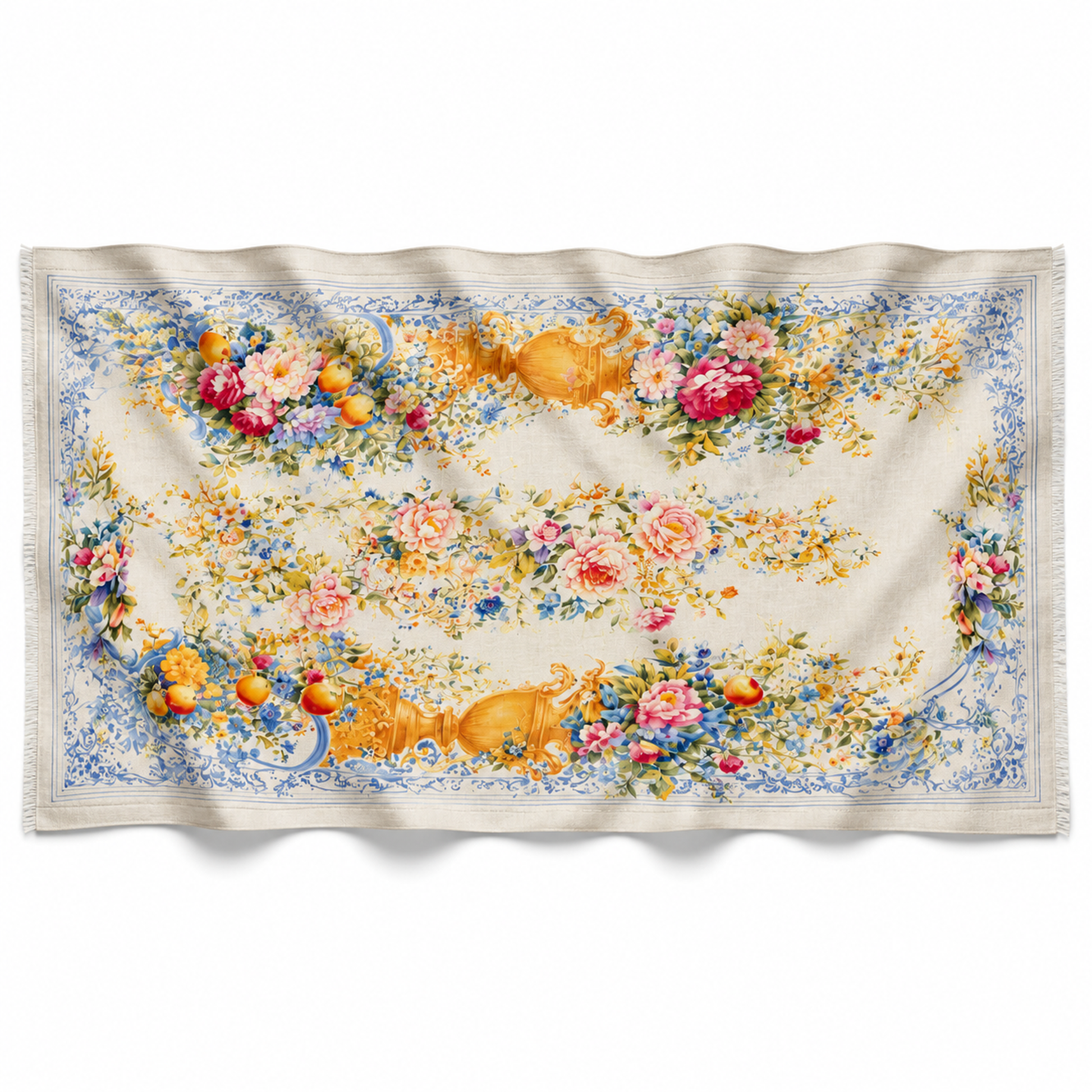 EVE CASHMERE SCARF - LIGHT BLUE