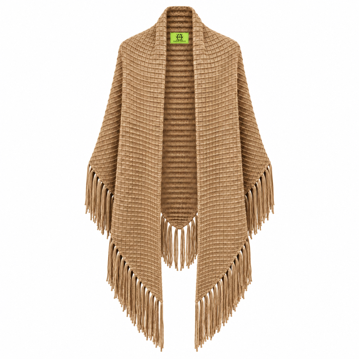 CELINA WAFFLE CAPE - CAMEL