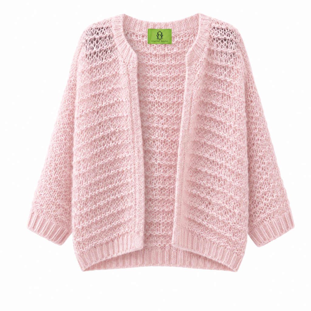 MIRA CARDIGAN - LIGHT ROSE