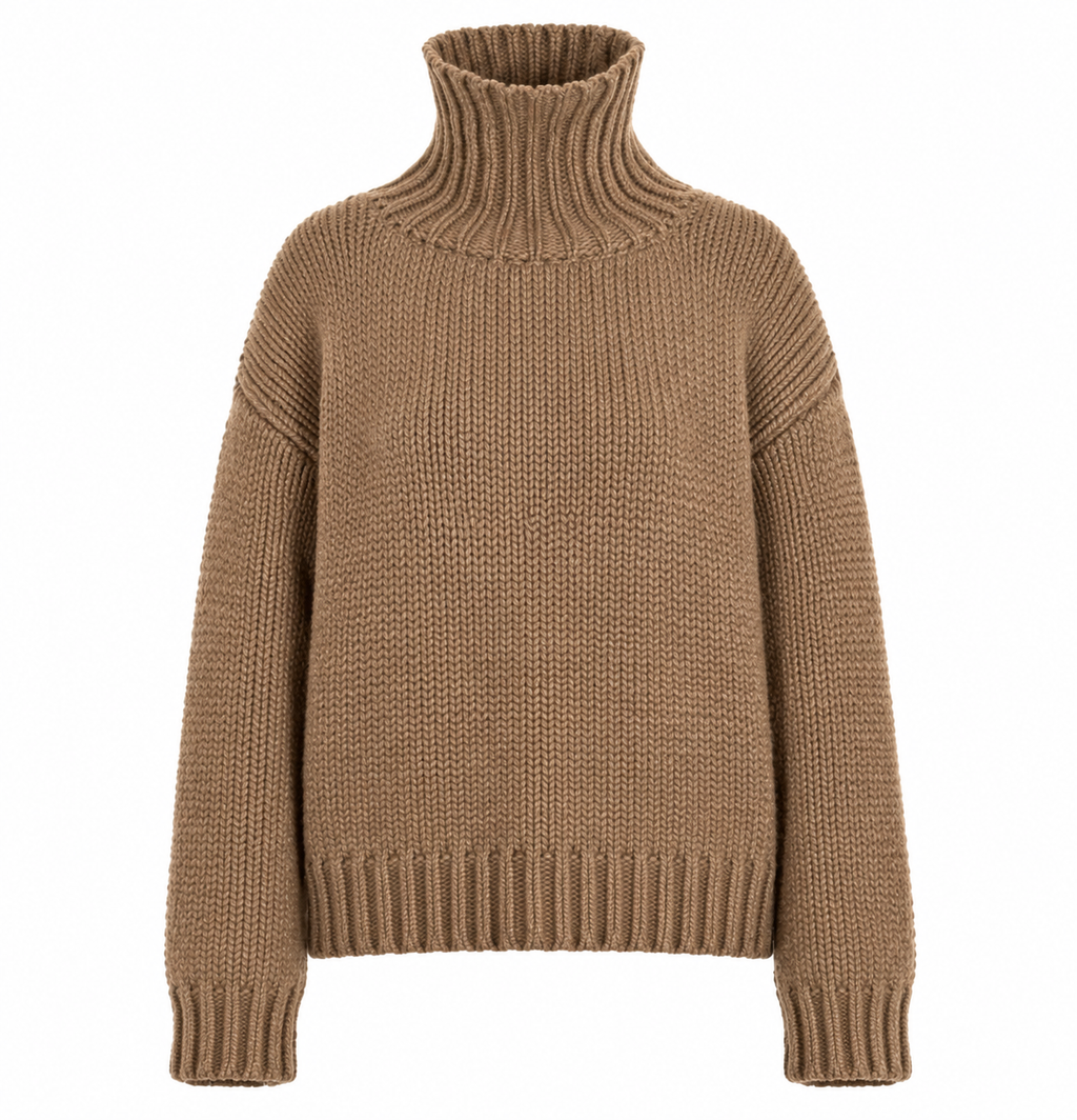 GABRIELLE SWEATER - SEMOLINA