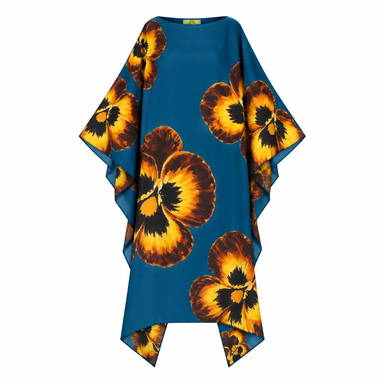 PANSY SILK TUNIC - petrol
