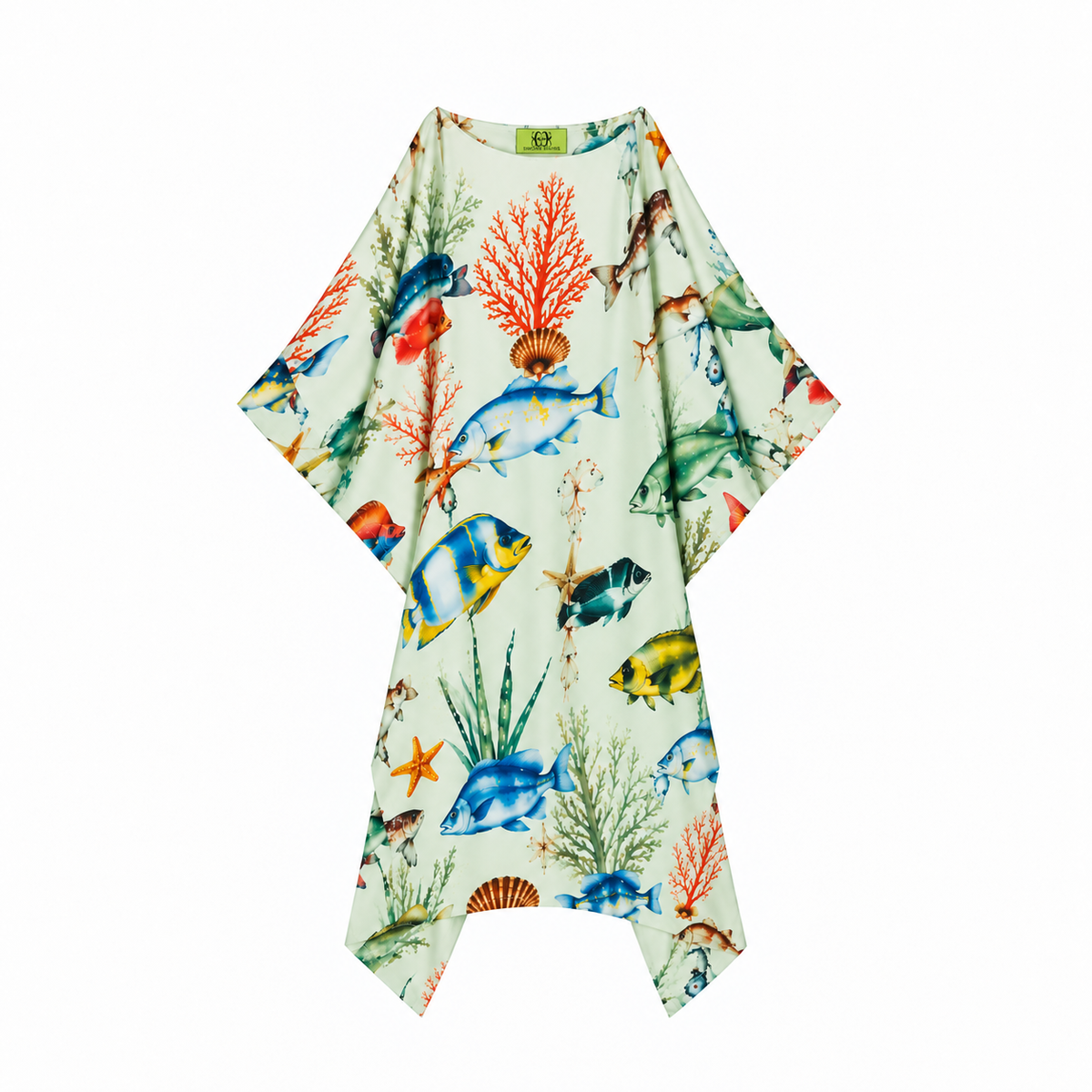 SHOAL SILK TUNIC - GREEN