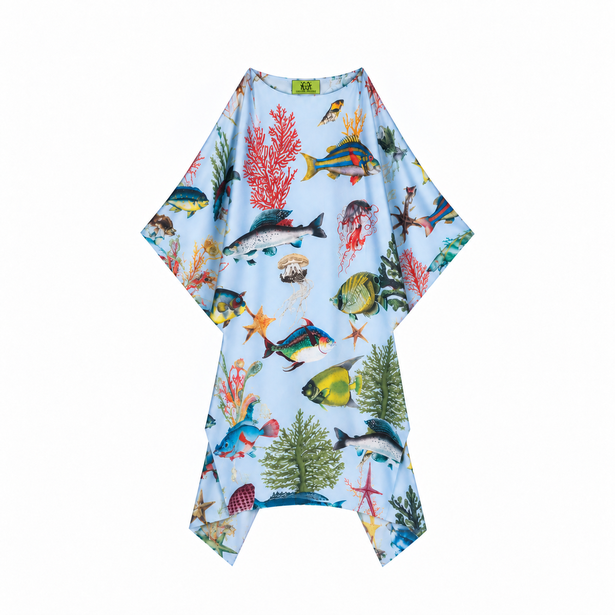 SHOAL SILK TUNIC - LIGHT BLUE