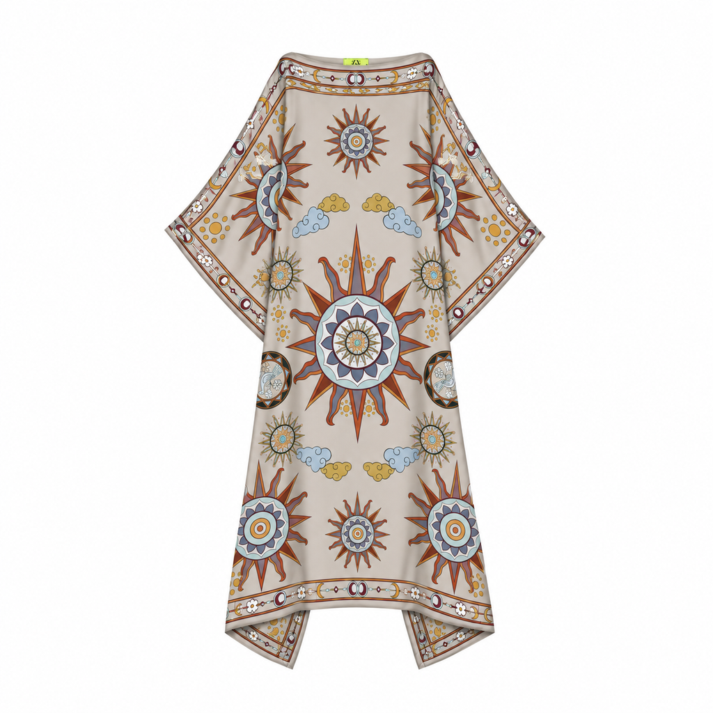 SOL SILK TUNIC - TAUPE