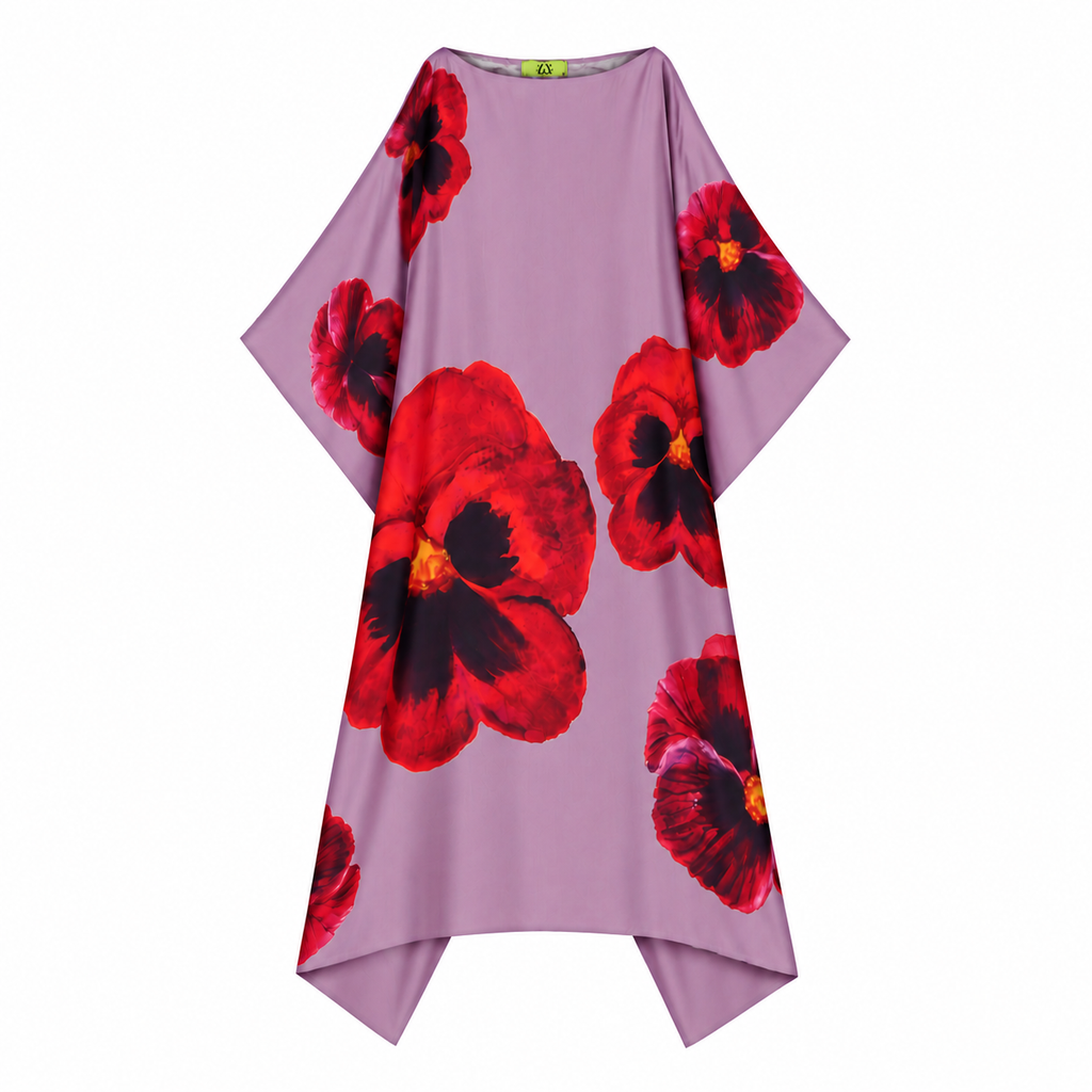 PANSY SILK TUNIC - PLUM