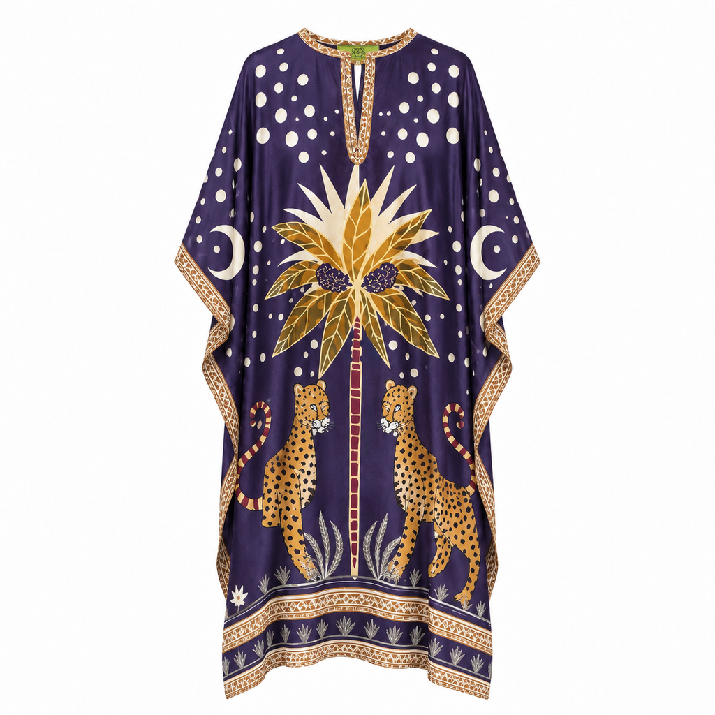 TWINS SELMA SILK DRESS - COMPOST