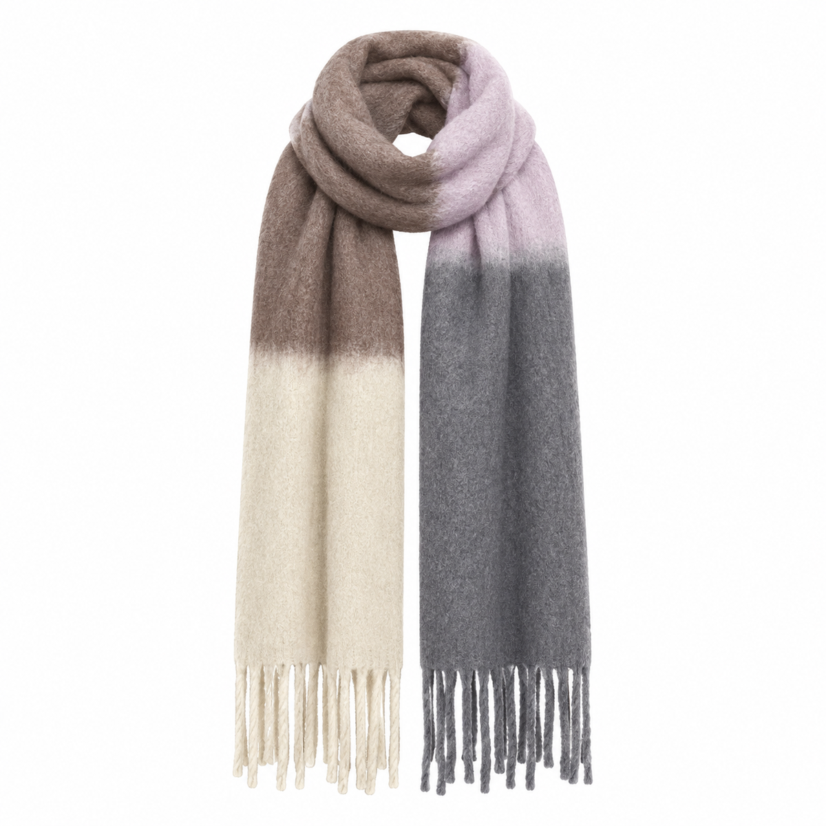 TILDA SPRAYED SCARF - LINEN/HUSKY