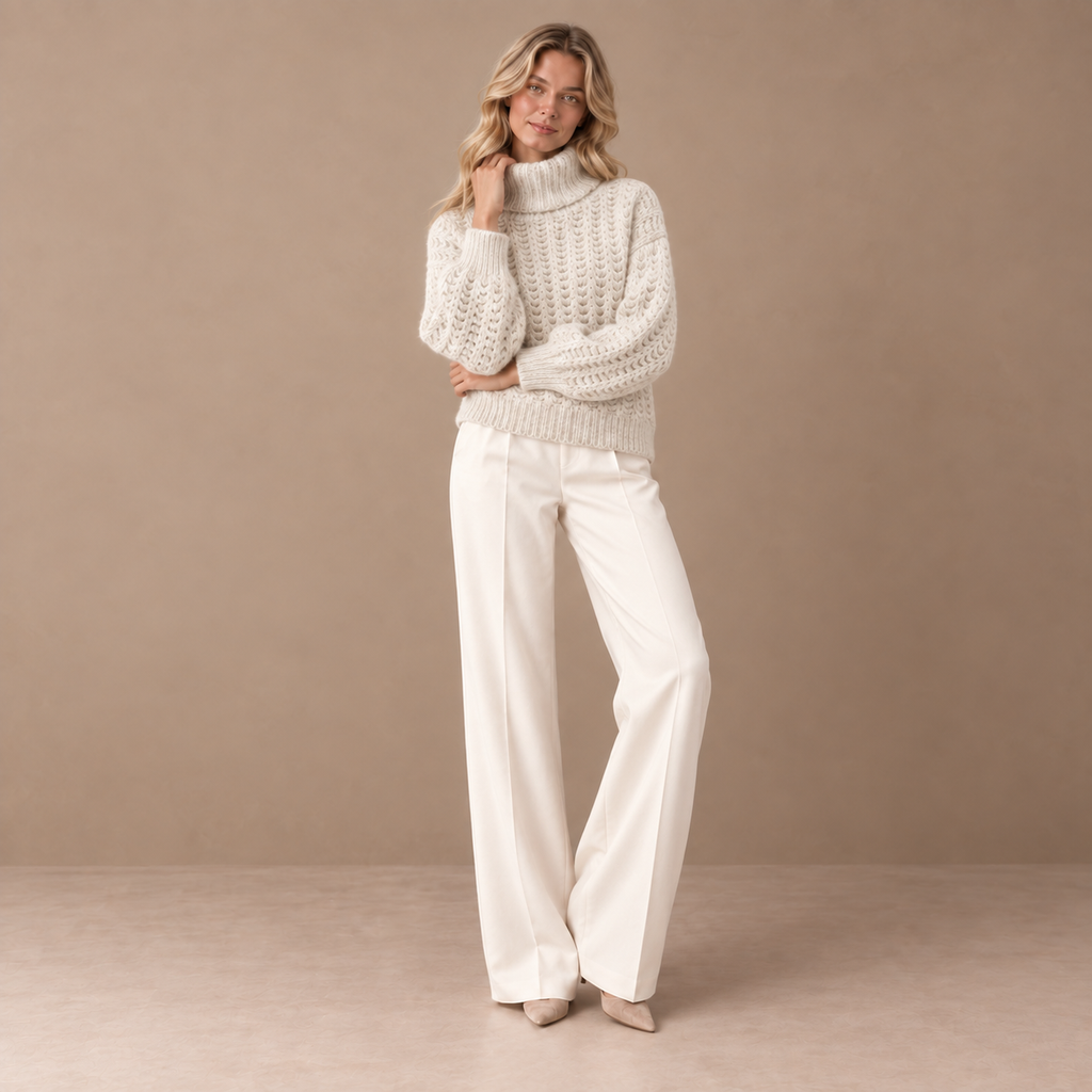 HEDDA SWEATER - CHALK