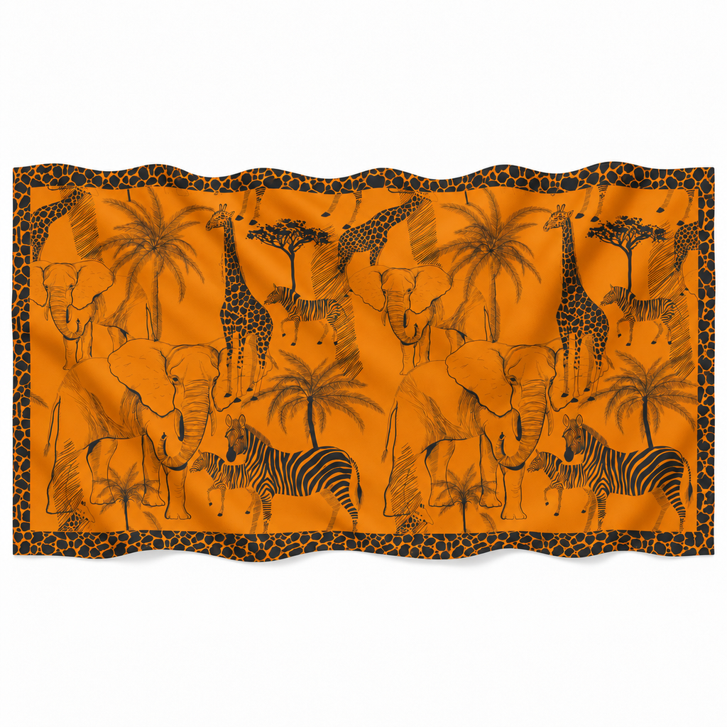 AFRIMALS CASHMERE FELTED SCARF - JELLO