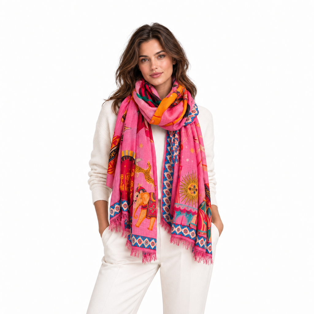 ETOILE CASHMERE SCARF - ROSE