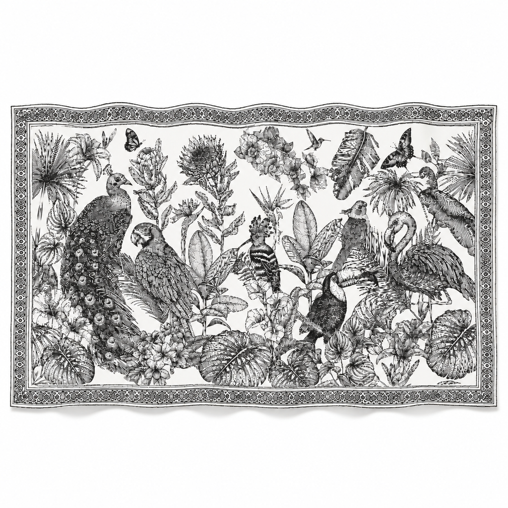 AVIARIUM CASHMERE SCARF - CHALK