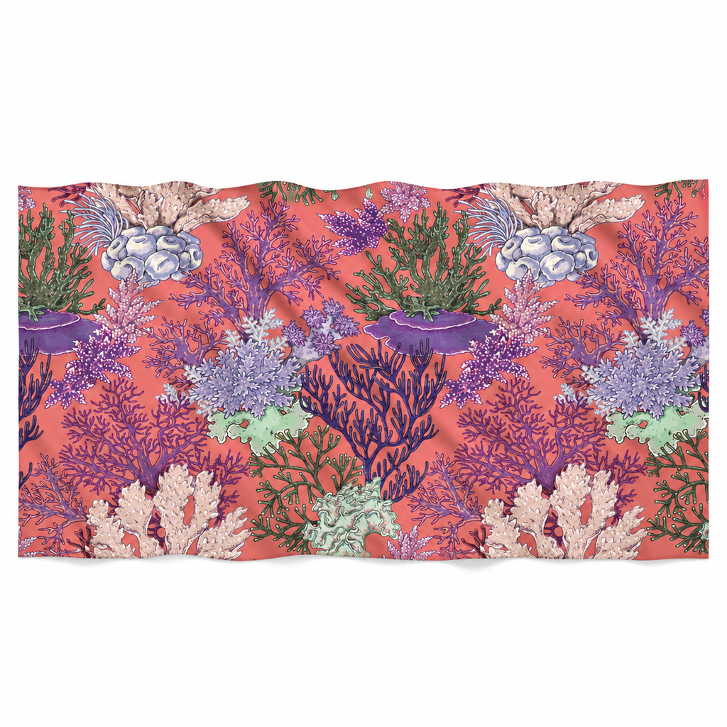 CORELIA CASHMERE SCARF - CORAL