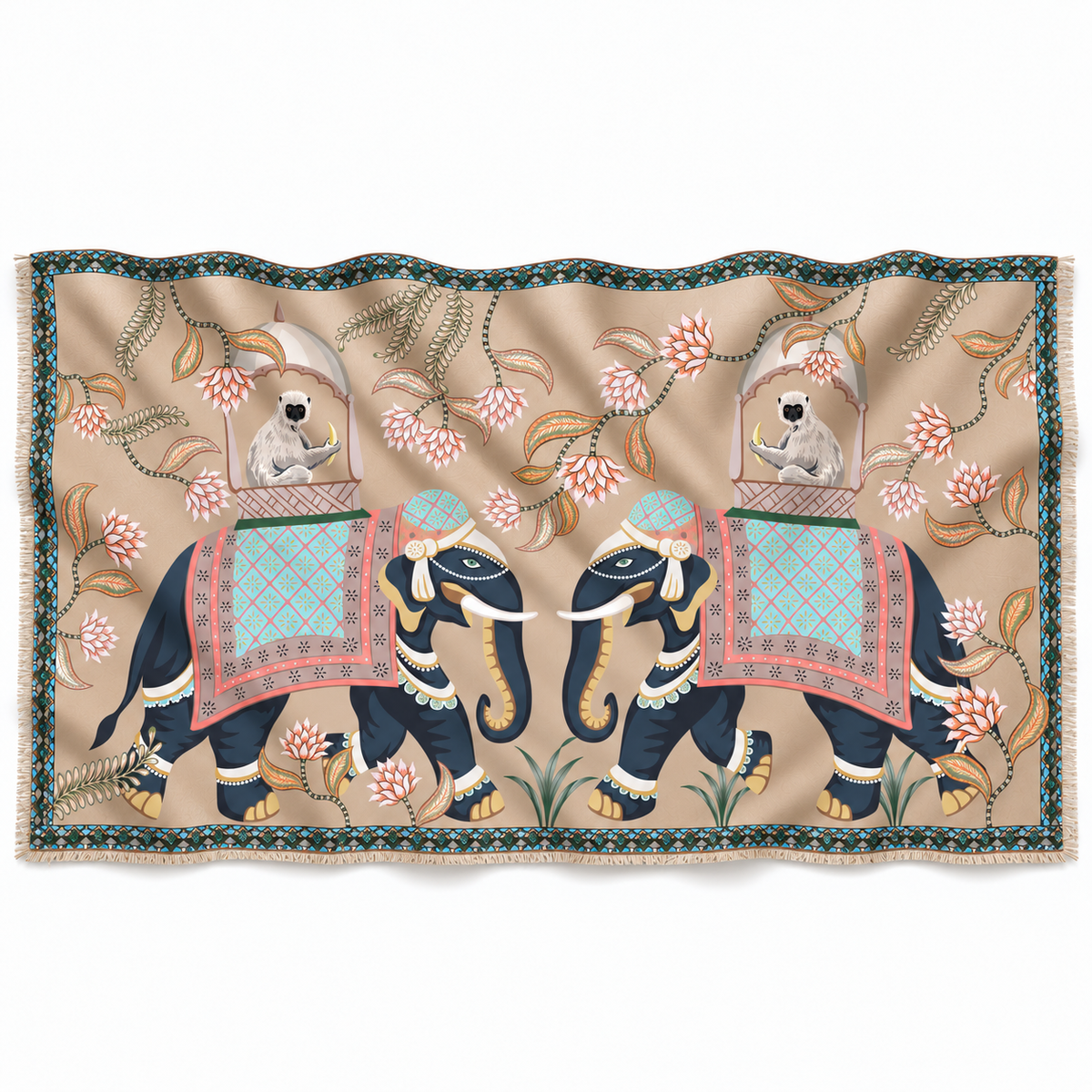 INDIANA CASHMERE SCARF - TAUPE
