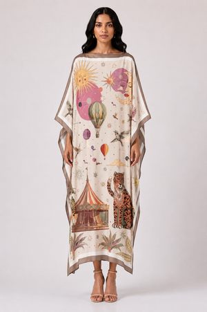 AURORA SILK TUNIC - OFF WHITE