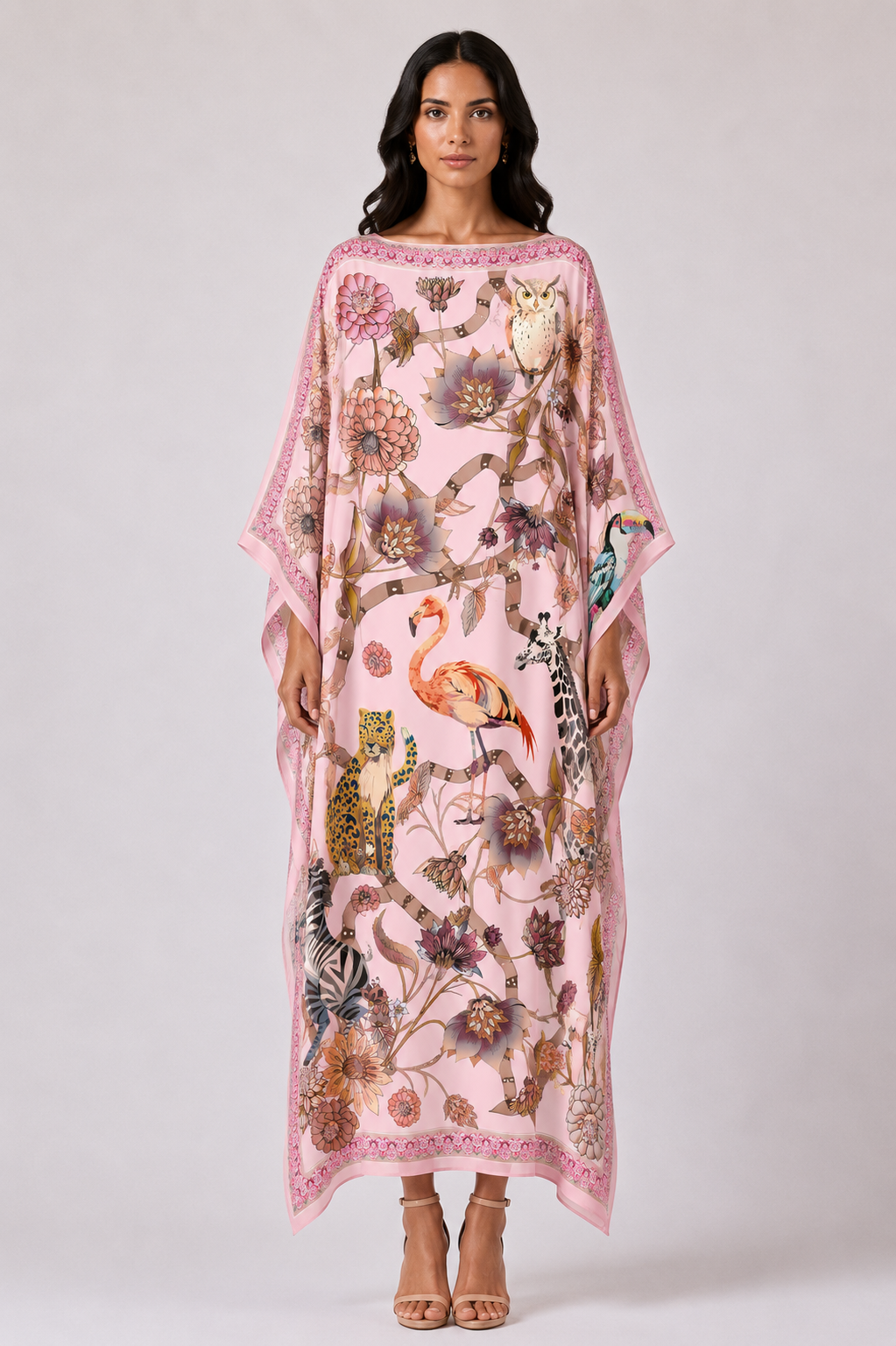 CANOPY SILK TUNIC - LIGHT ROSE