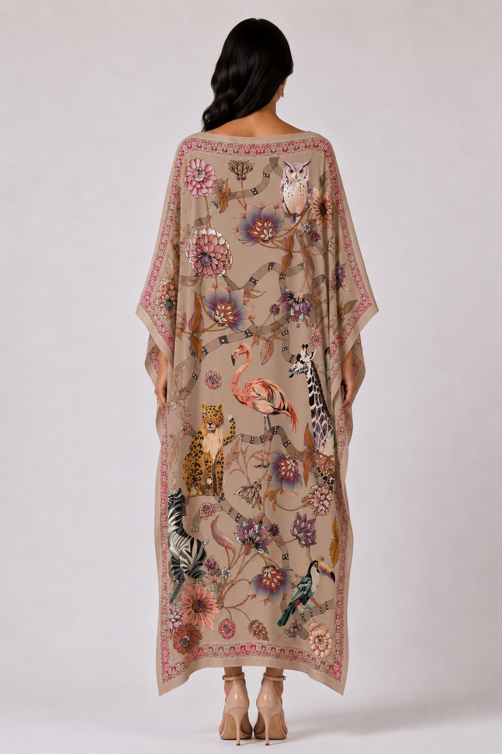 CANOPY SILK TUNIC - TAUPE