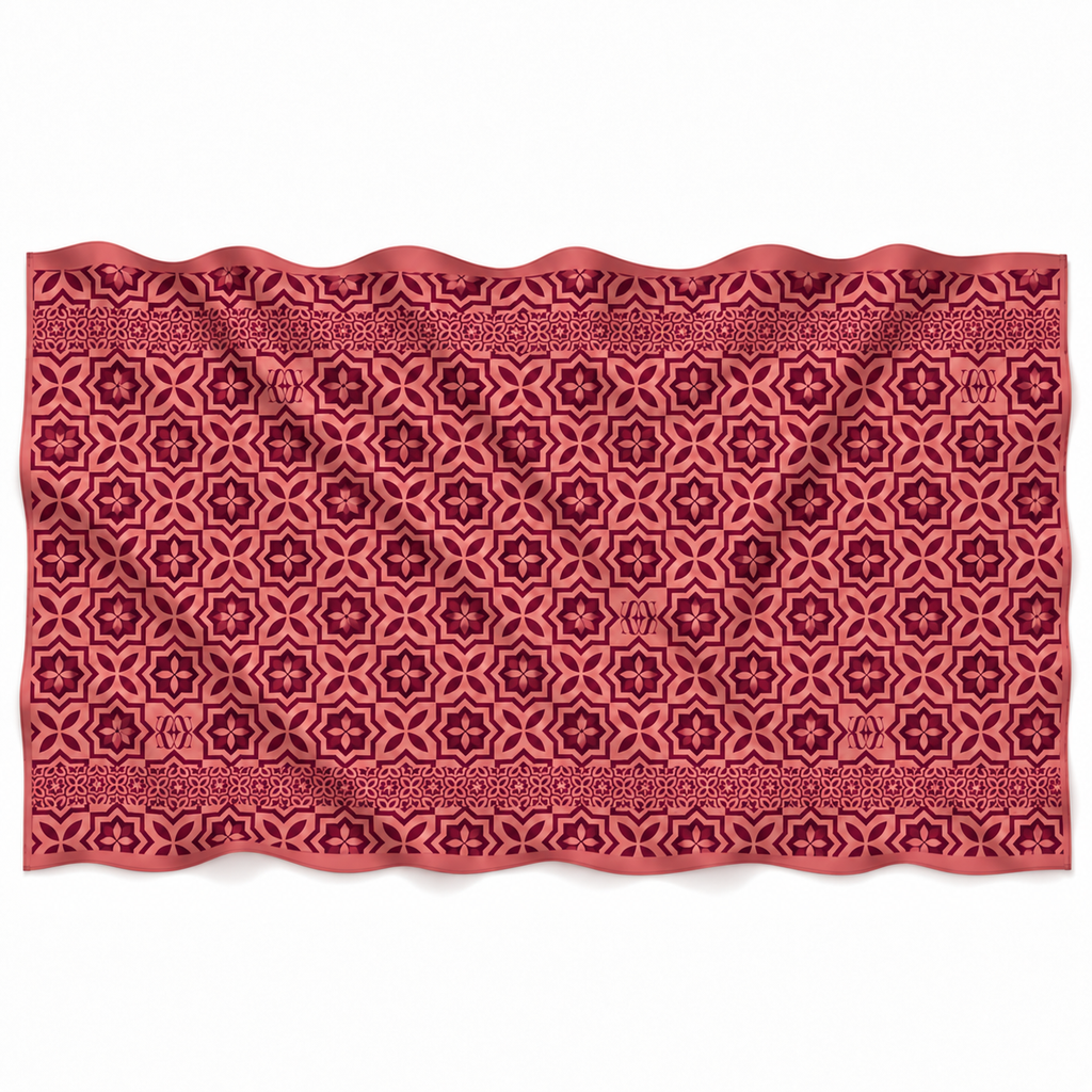NIZZA FELTED CASHMERE SCARF - BEIGE DARKPINK