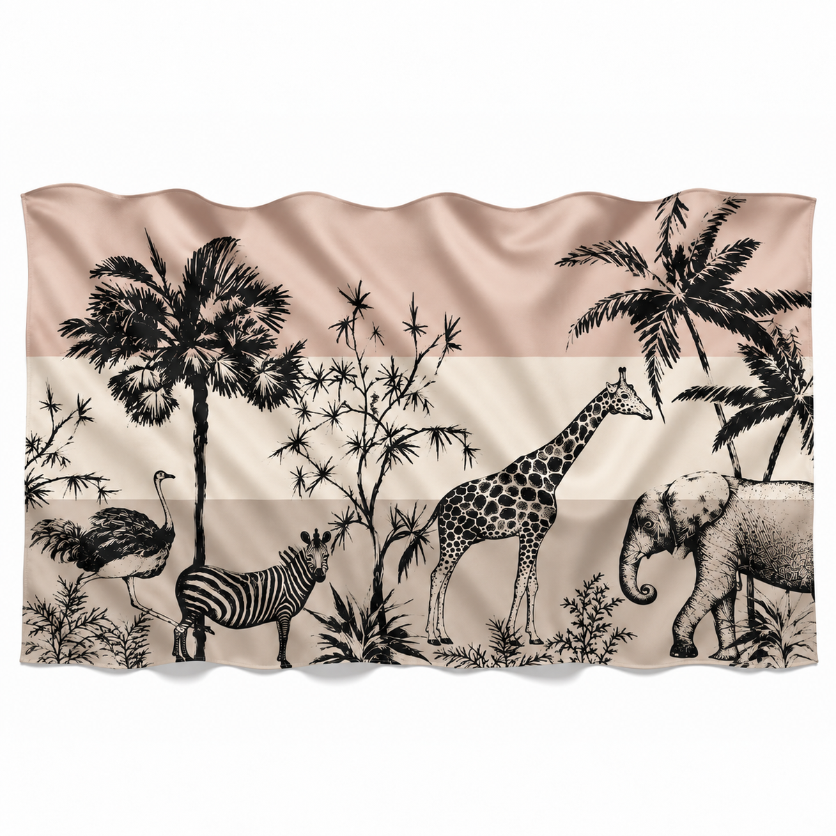 SAFARI FELTED CASHMERE SCARF - NATURE TONES