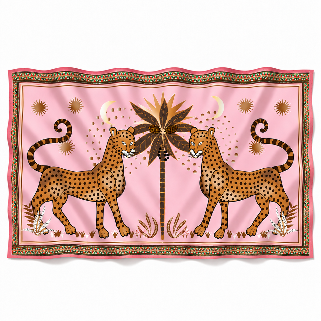 TWINS CASHMERE SCARF - LIGHT ROSE