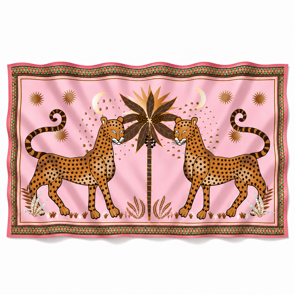 TWINS CASHMERE SCARF - LIGHT ROSE