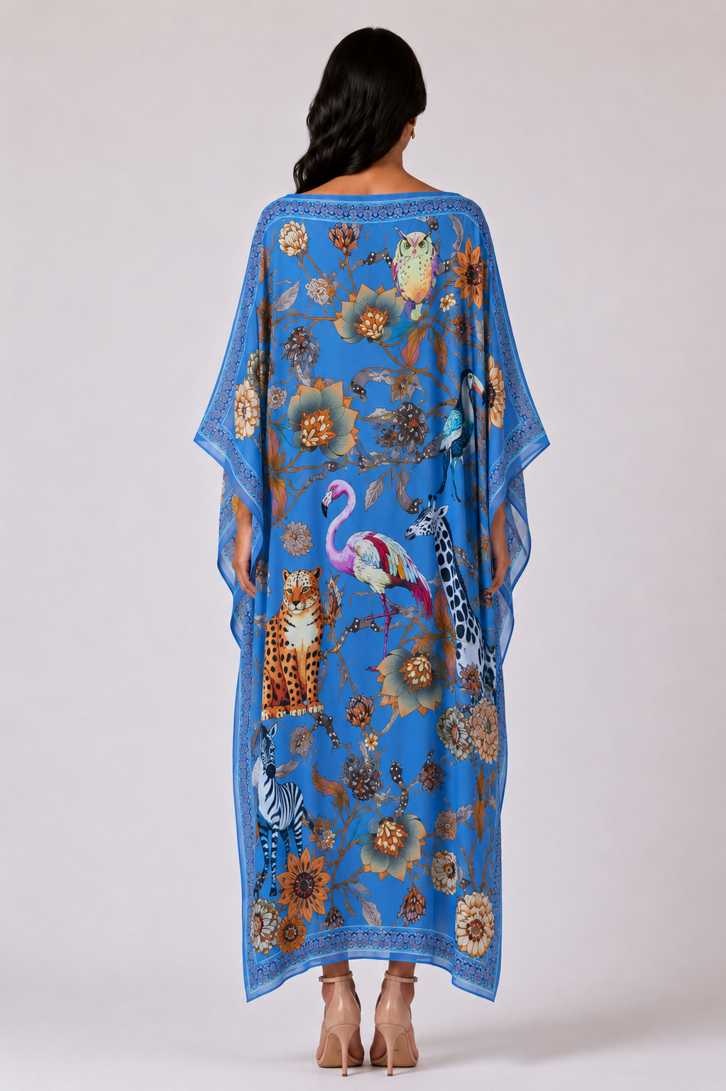 CANOPY SILK TUNIC - BLUE