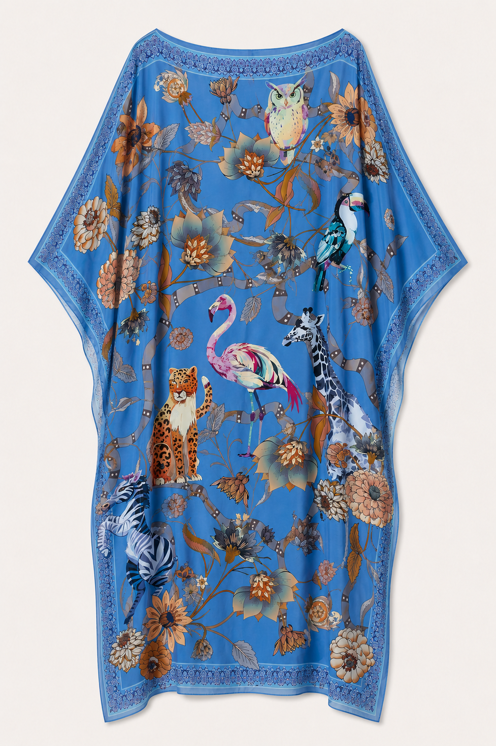 CANOPY SILK TUNIC - BLUE