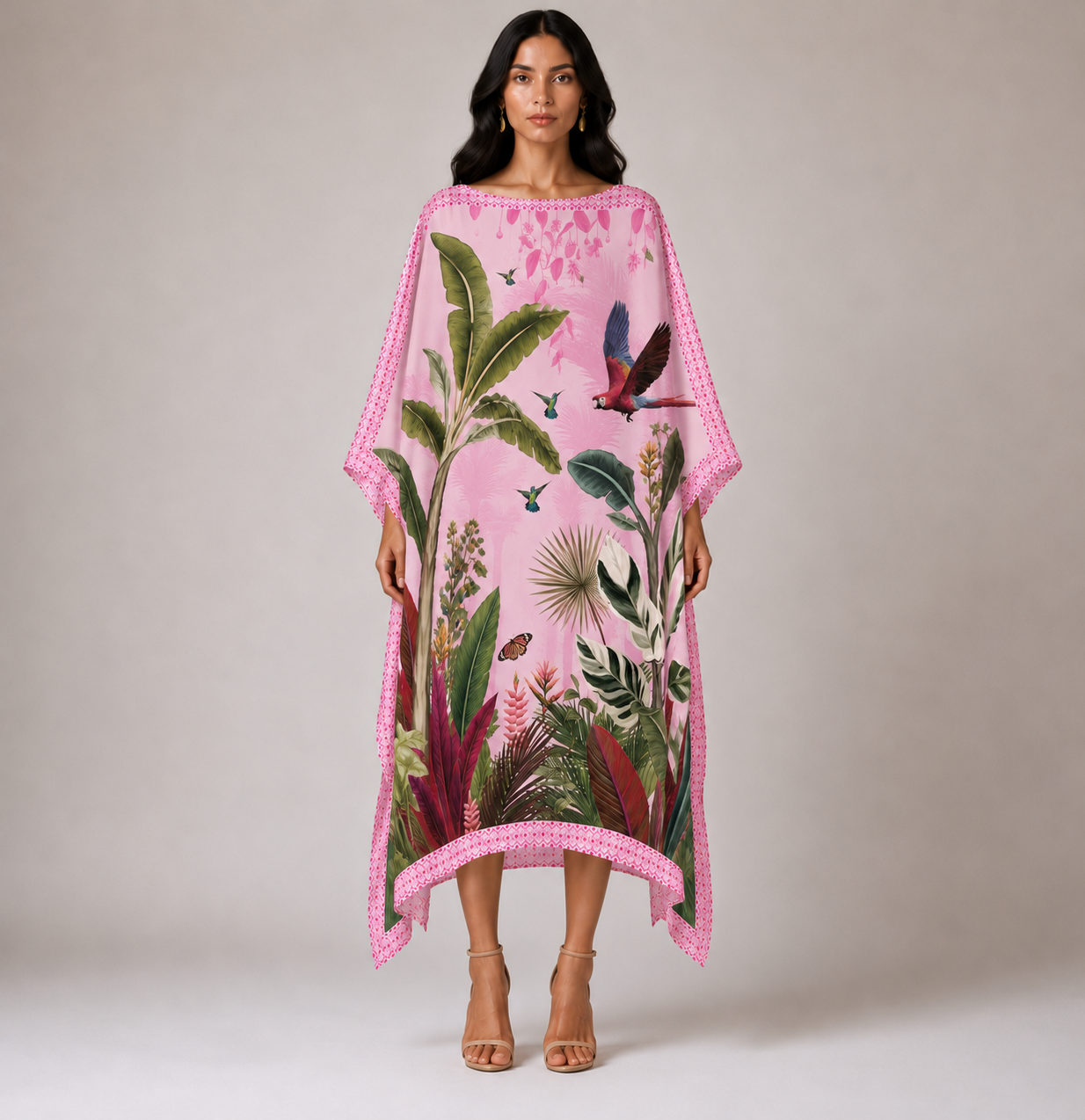 PARADISO SILK TUNIC - LIGHT ROSE