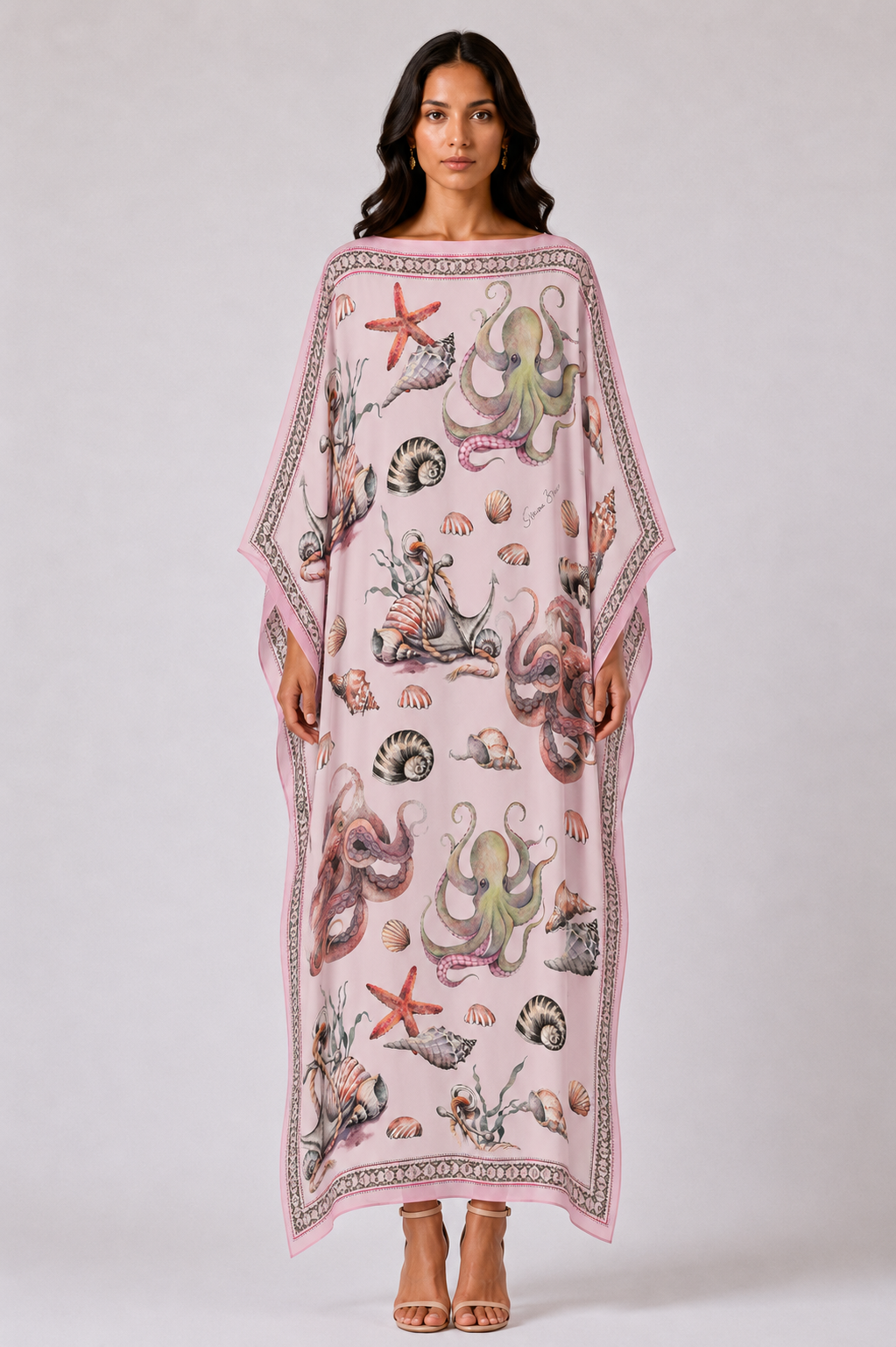 PEARL SILK TUNIC - LIGHT ROSE