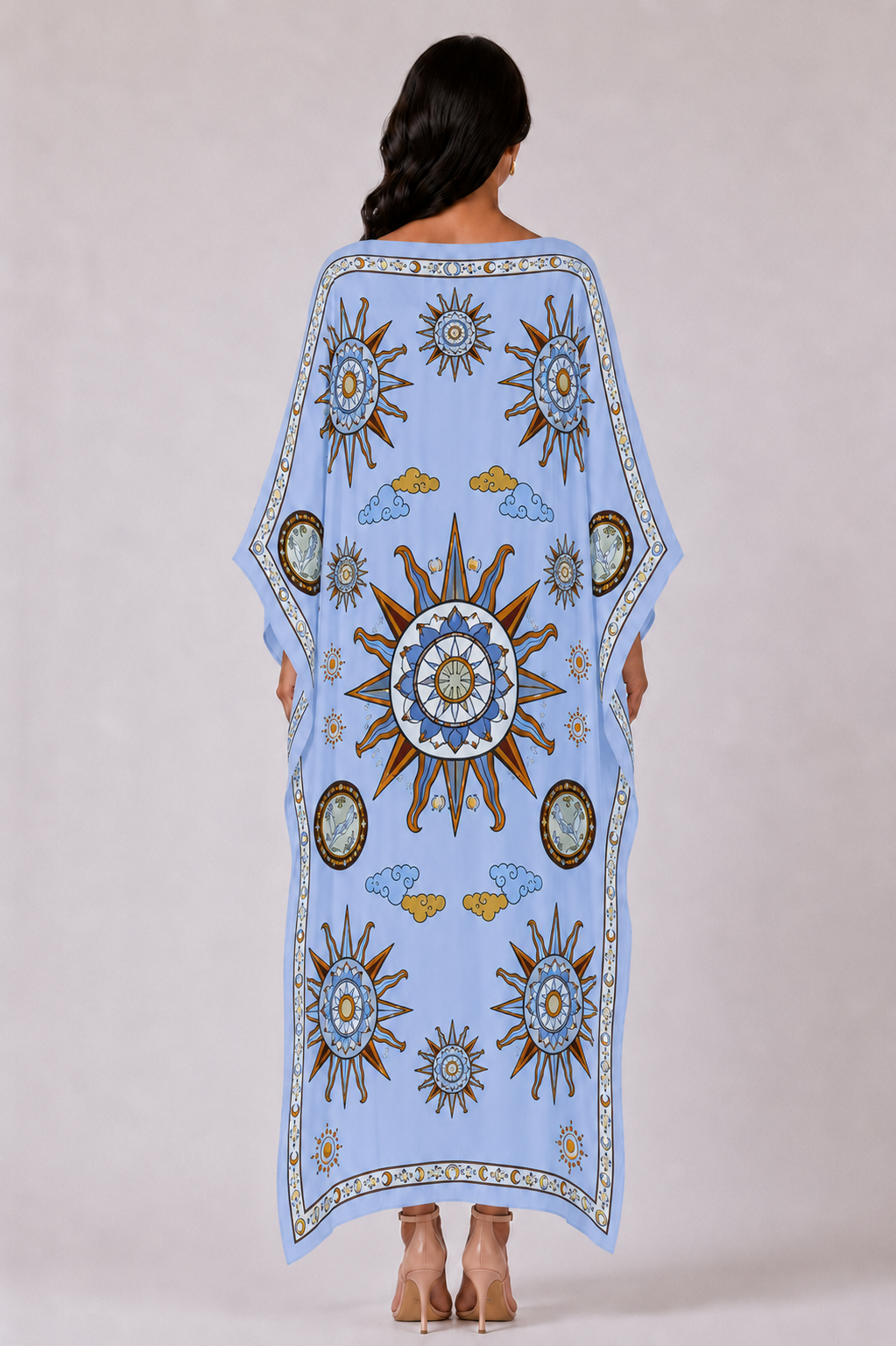 SOL SILK TUNIC - LIGHT BLUE