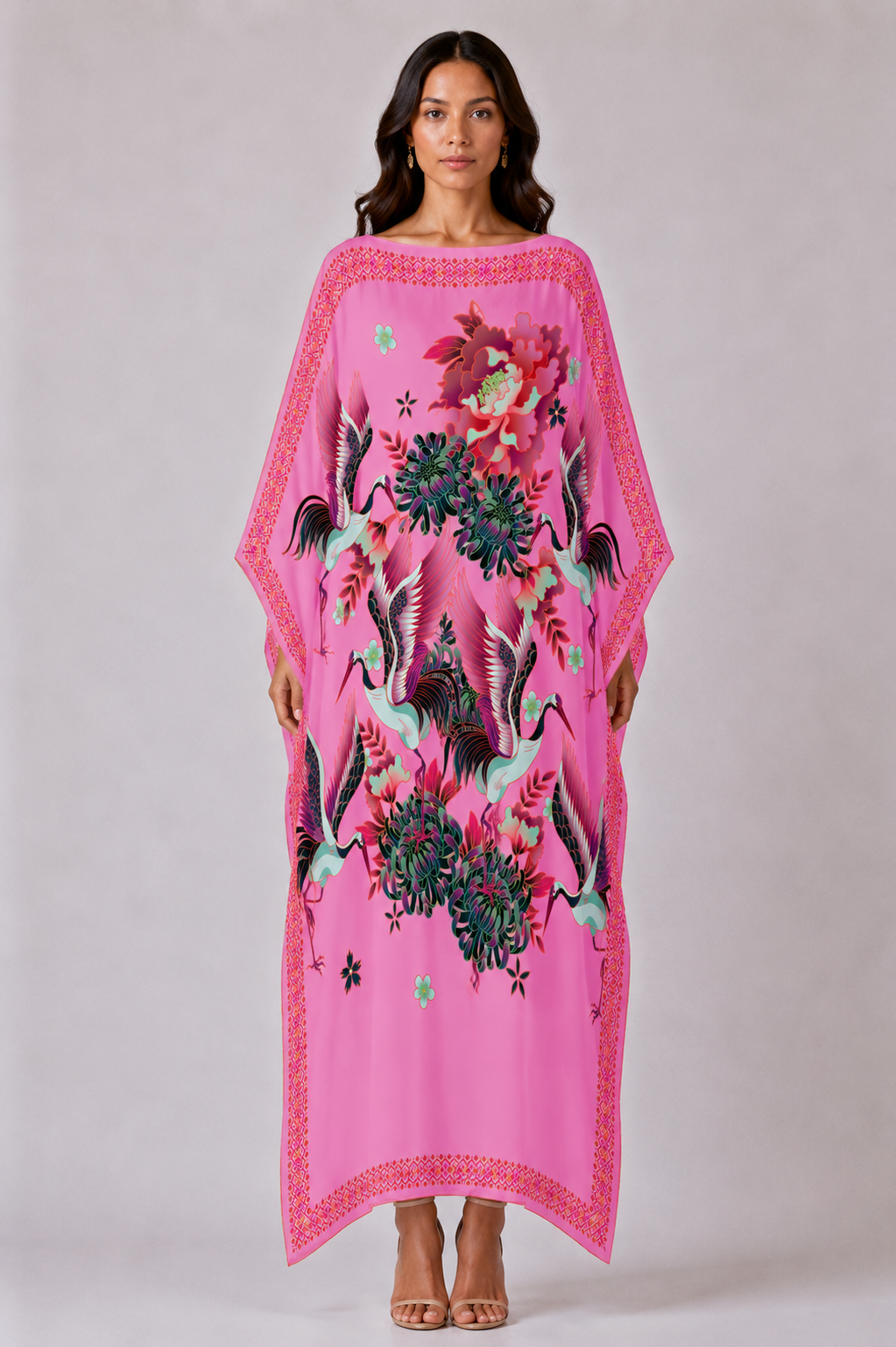 TSURU SILK TUNIC - BERRY