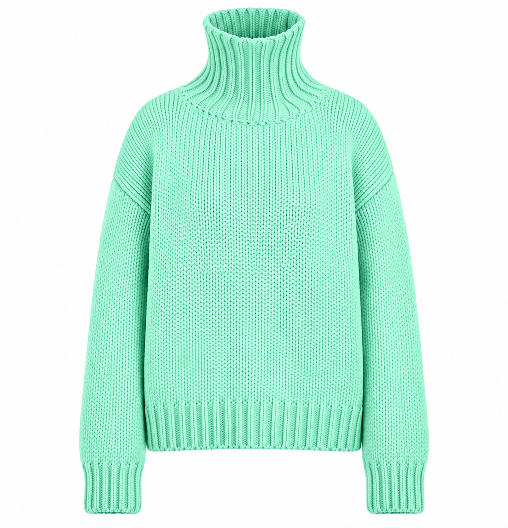 GABRIELLE SWEATER - SEA FOAM