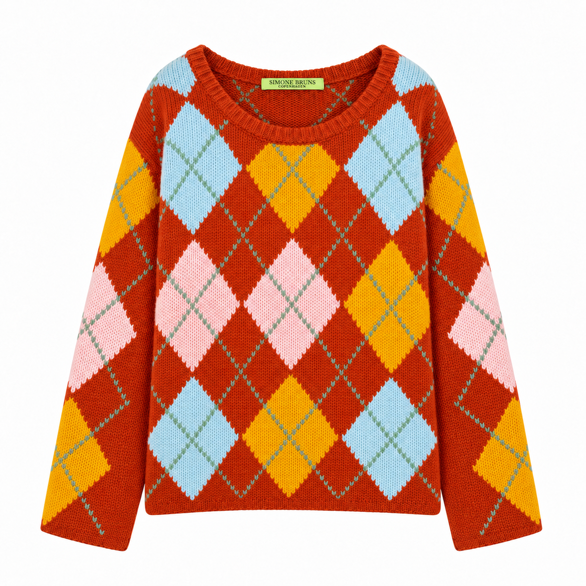 COOL ISCHGL EXTRA DIAMOND SWEATER - MARMELADE/POWDER
