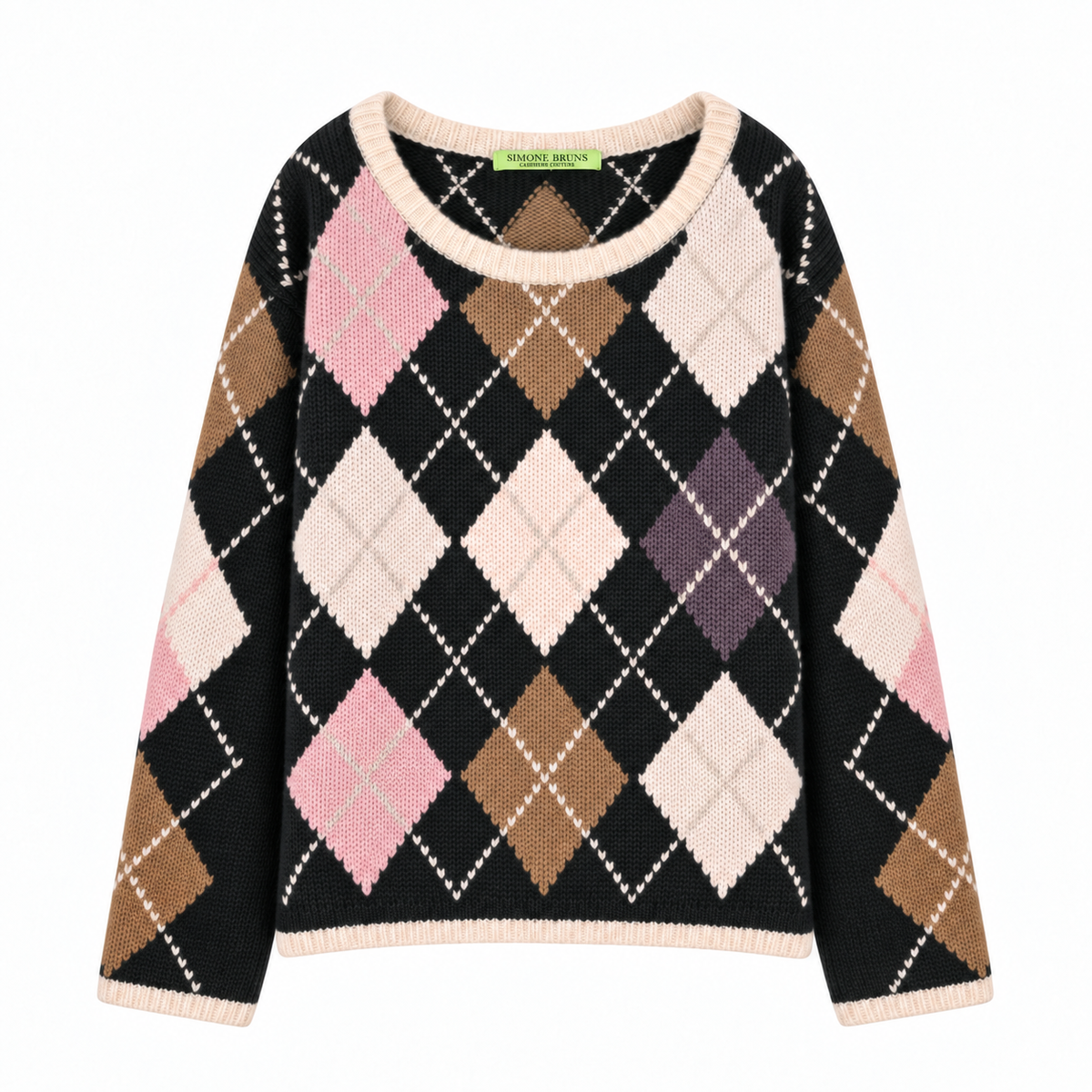 COOL ISCHGL EXTRA DIAMOND SWEATER - CHARCOAL/LUNAR