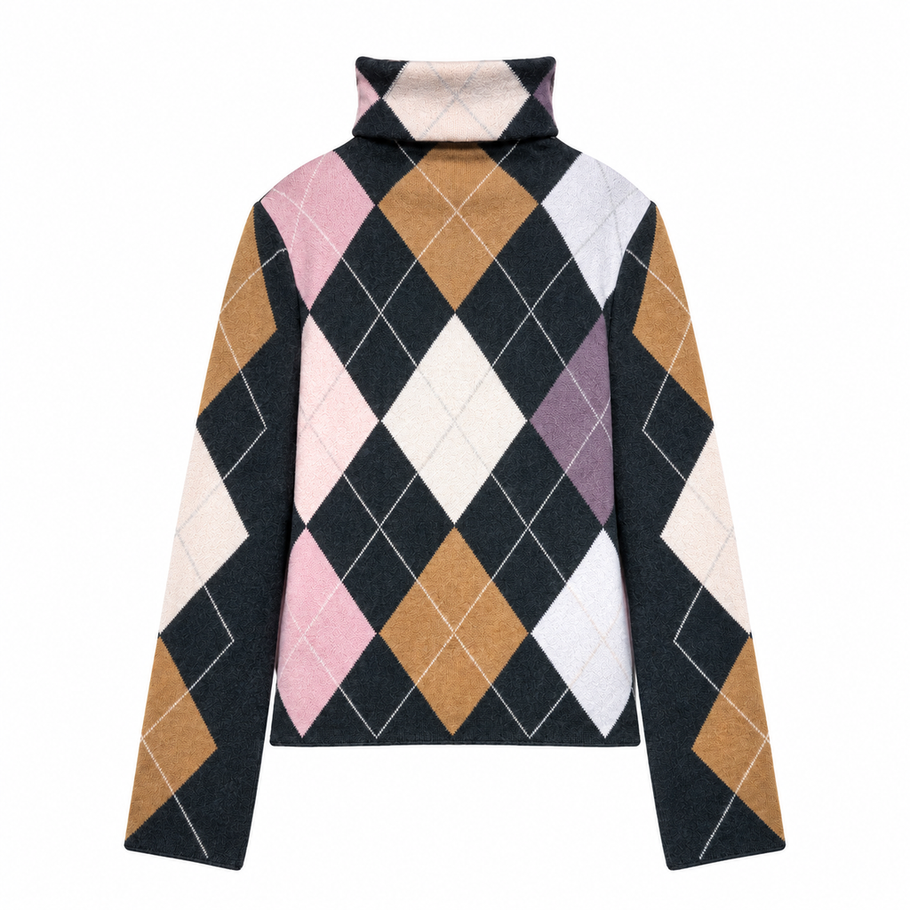 LUNA EXTRA DIAMOND SWEATER - CHARCOAL/LUNAR