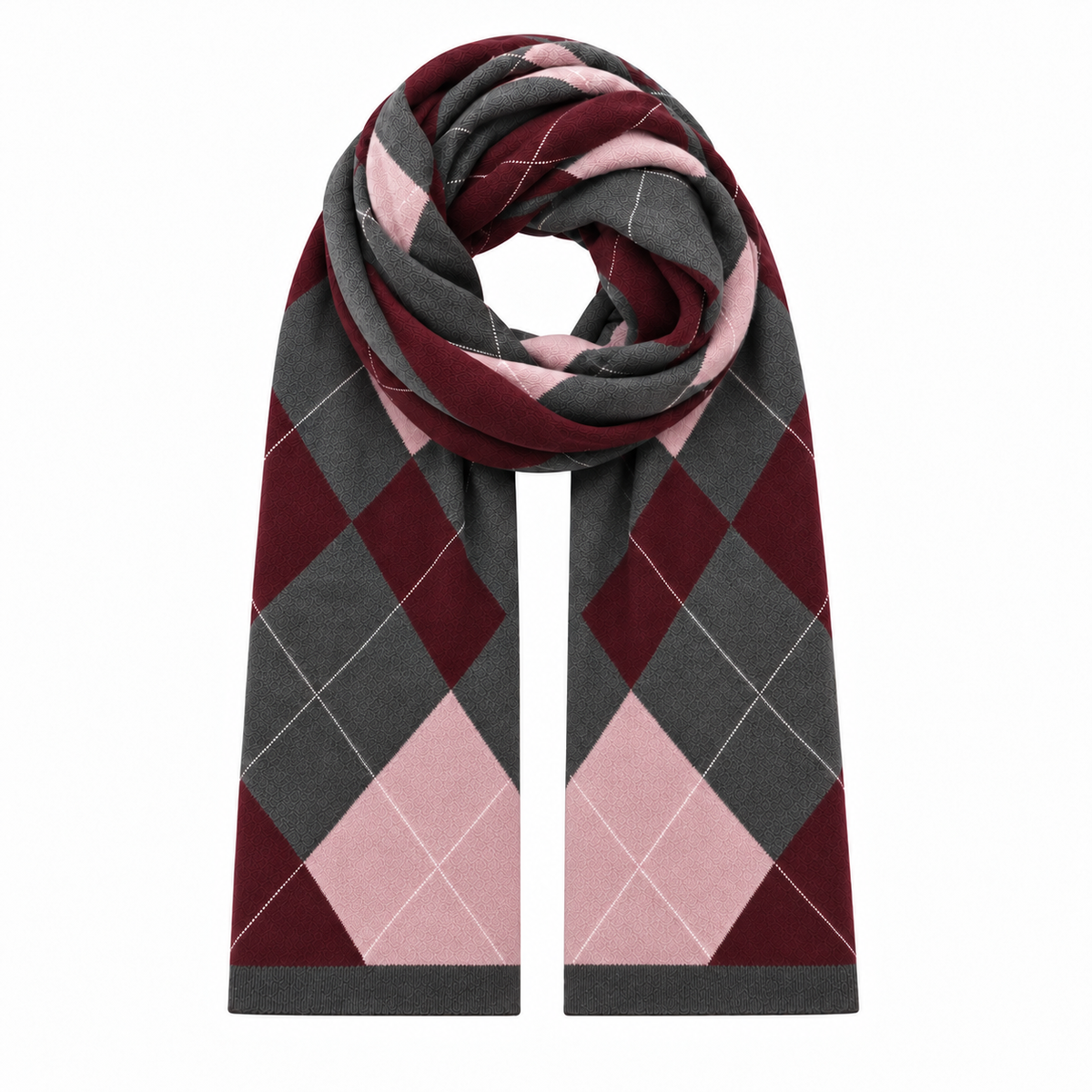 DIAMOND SCARF - FLANNEL/HAWTHORN