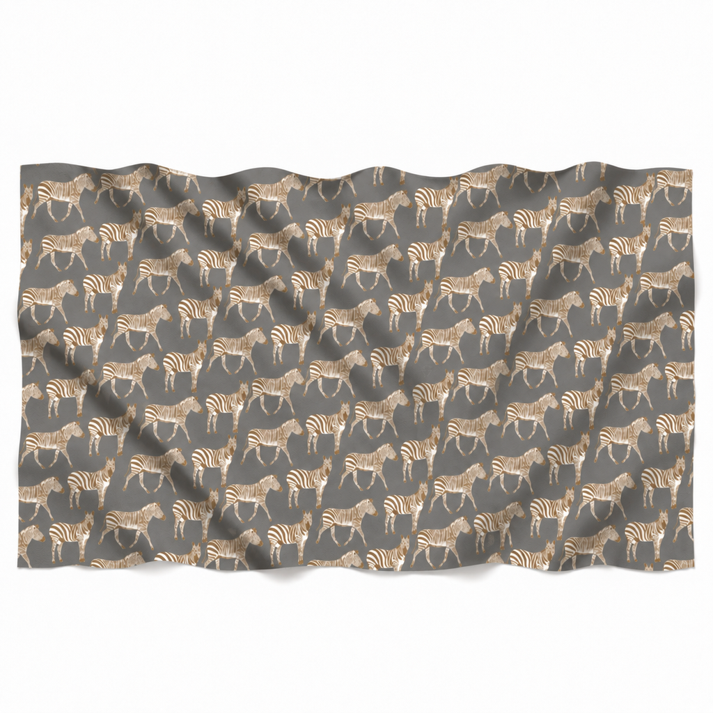 ZEBRA PARTY CASHMERESCARF - GREY